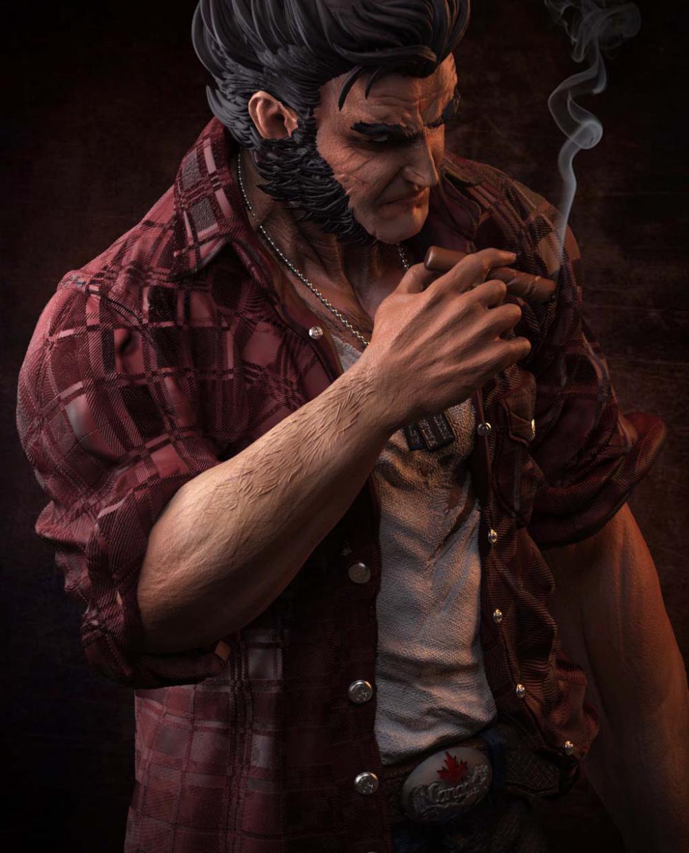 金剛狼 羅根·豪利特3D打印模型