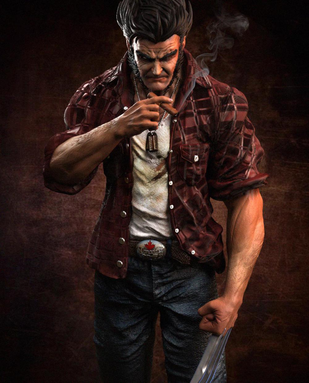 金剛狼 羅根·豪利特3D打印模型