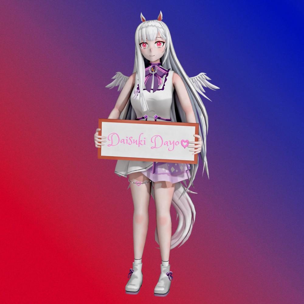 Aletta Sky 虛擬主播3D打印模型