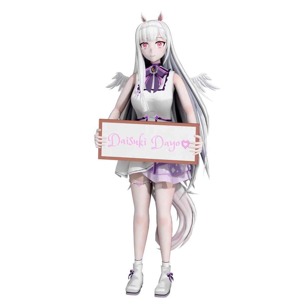 Aletta Sky 虛擬主播3D打印模型