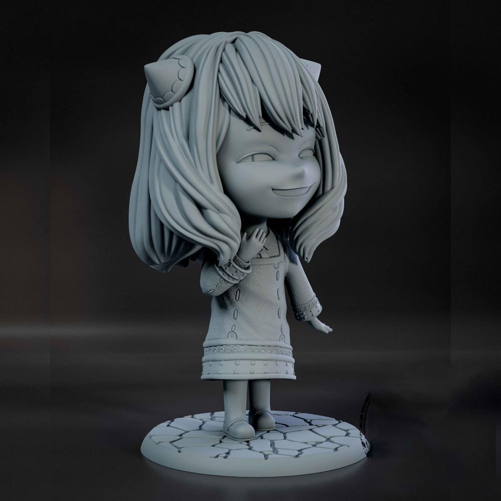 阿尼亞 Q版3D打印模型