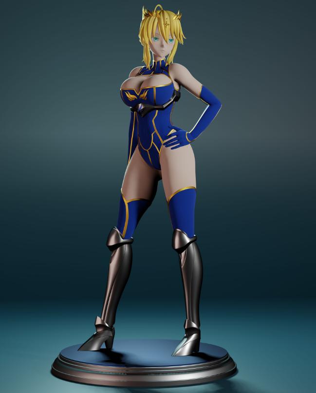 阿爾托莉雅·潘德拉貢3D打印模型