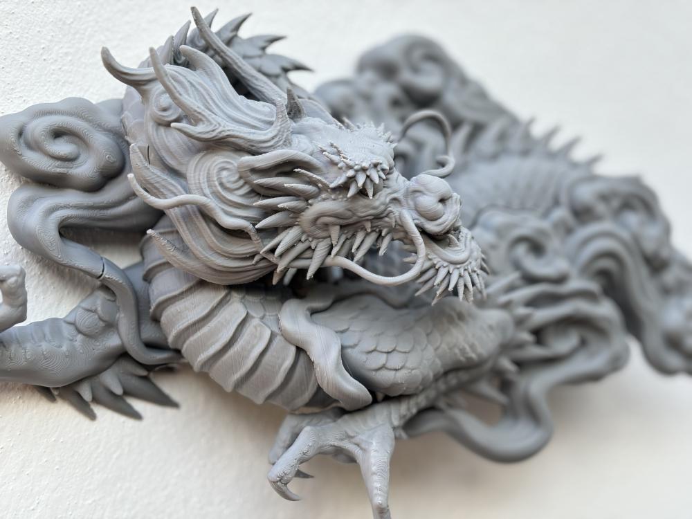 壁畫  中國龍3D打印模型