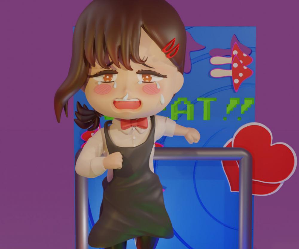 東山小紅 Q版3D打印模型