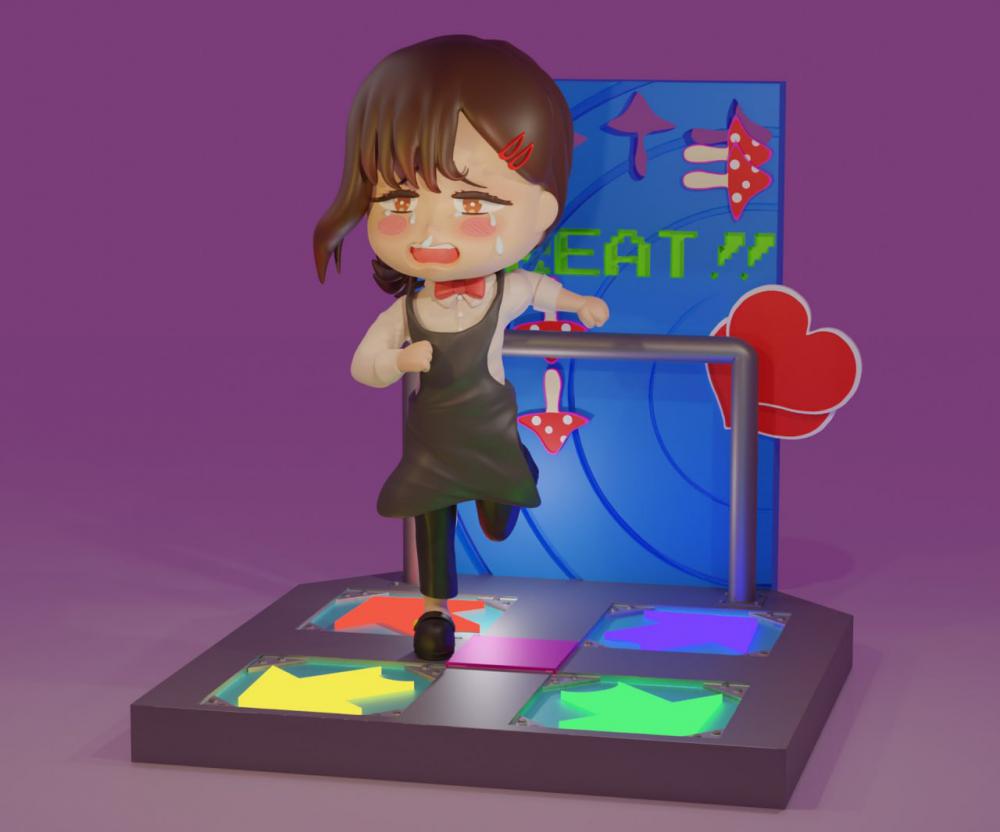 東山小紅 Q版3D打印模型