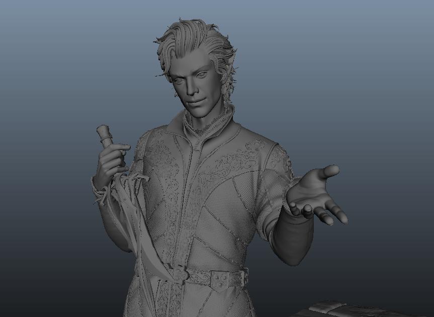 博德之門3 阿斯代倫3D打印模型