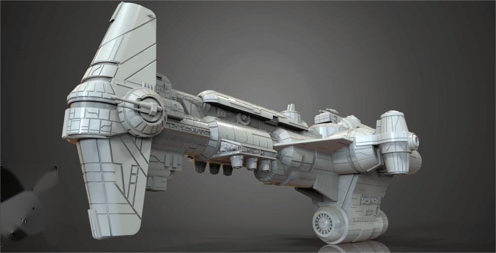 星球大戰(zhàn)錘頭級輕型護(hù)衛(wèi)艦3D打印模型