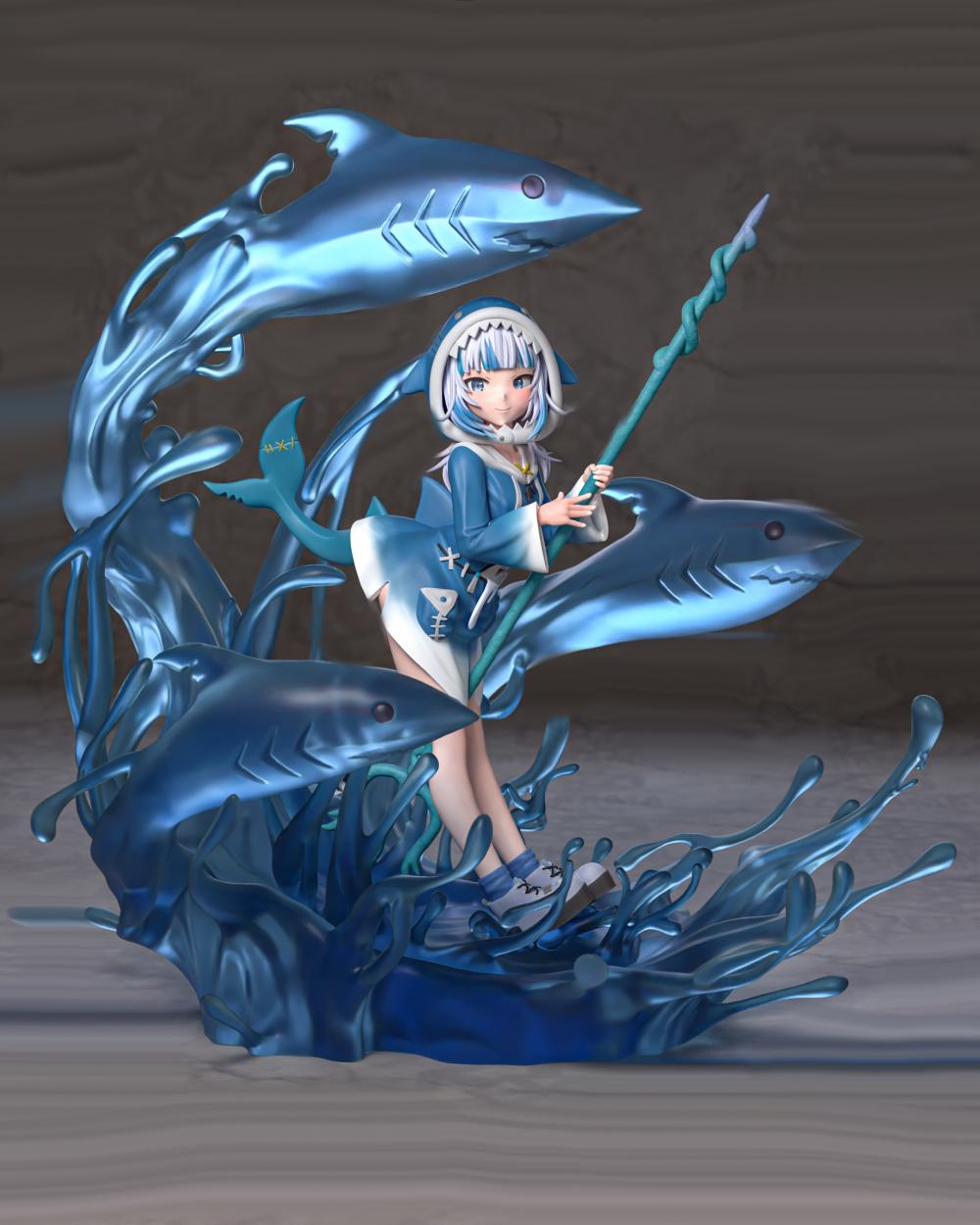 虛擬偶像 噶嗚·古拉3D打印模型