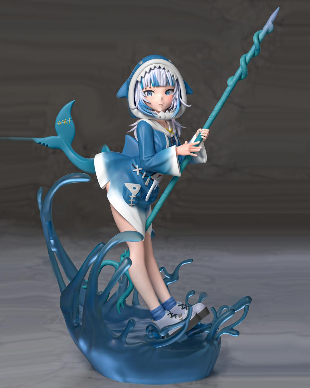 虛擬偶像 噶嗚·古拉3D打印模型