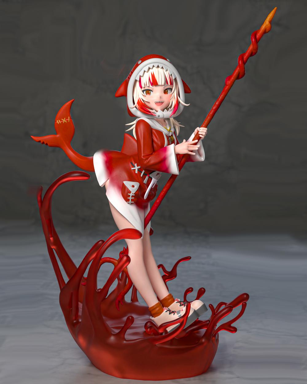 虛擬偶像 噶嗚·古拉3D打印模型