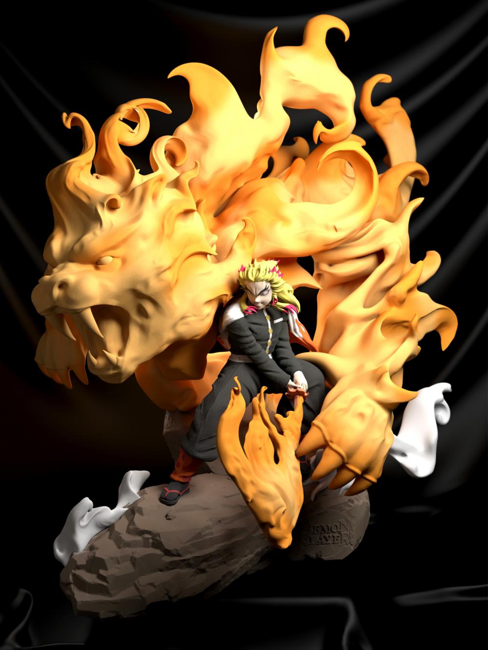 鬼滅之刃 炎柱3D打印模型