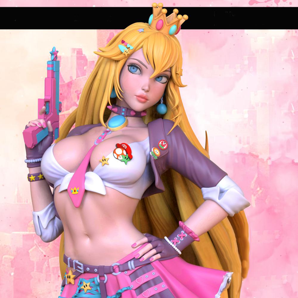 超級瑪利奧 公主3D打印模型