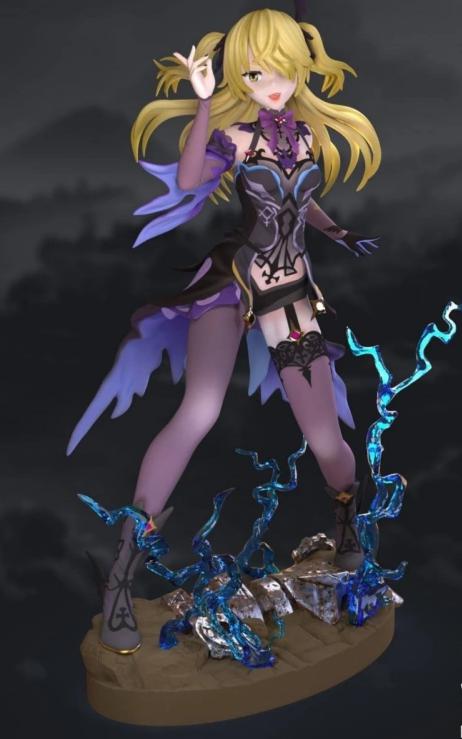 原神 菲謝爾3D打印模型