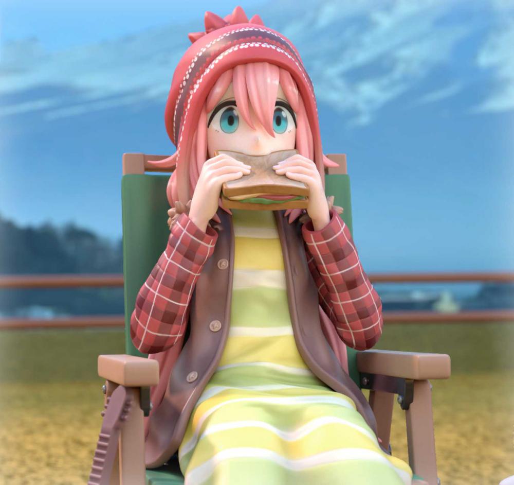 《搖曳露營》鏡原撫子和志摩凜3D打印模型