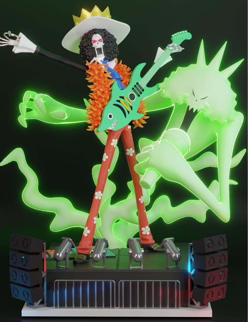 海賊王 布魯克3D打印模型