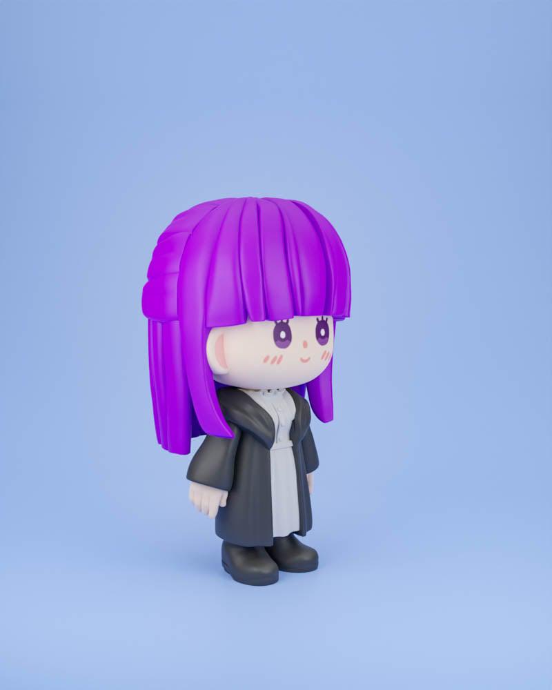 葬送的芙莉蓮_Q版菲倫3D打印模型