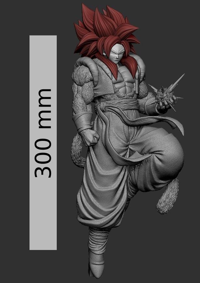 龍珠 - 格比達(dá) 超4（分件大尺寸可縮?。?D打印模型