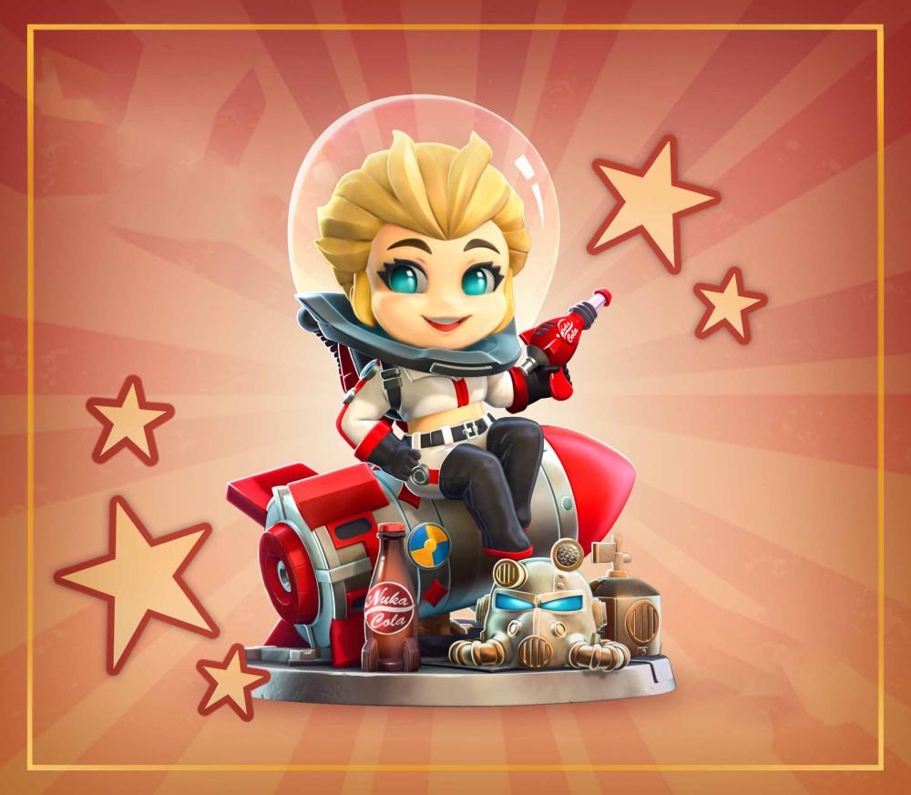 《輻射4》核子小姐 Q版3D打印模型