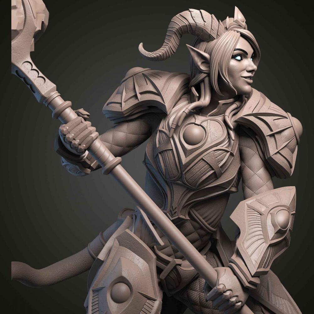 德萊尼 伊瑞爾 魔獸世界3D打印模型