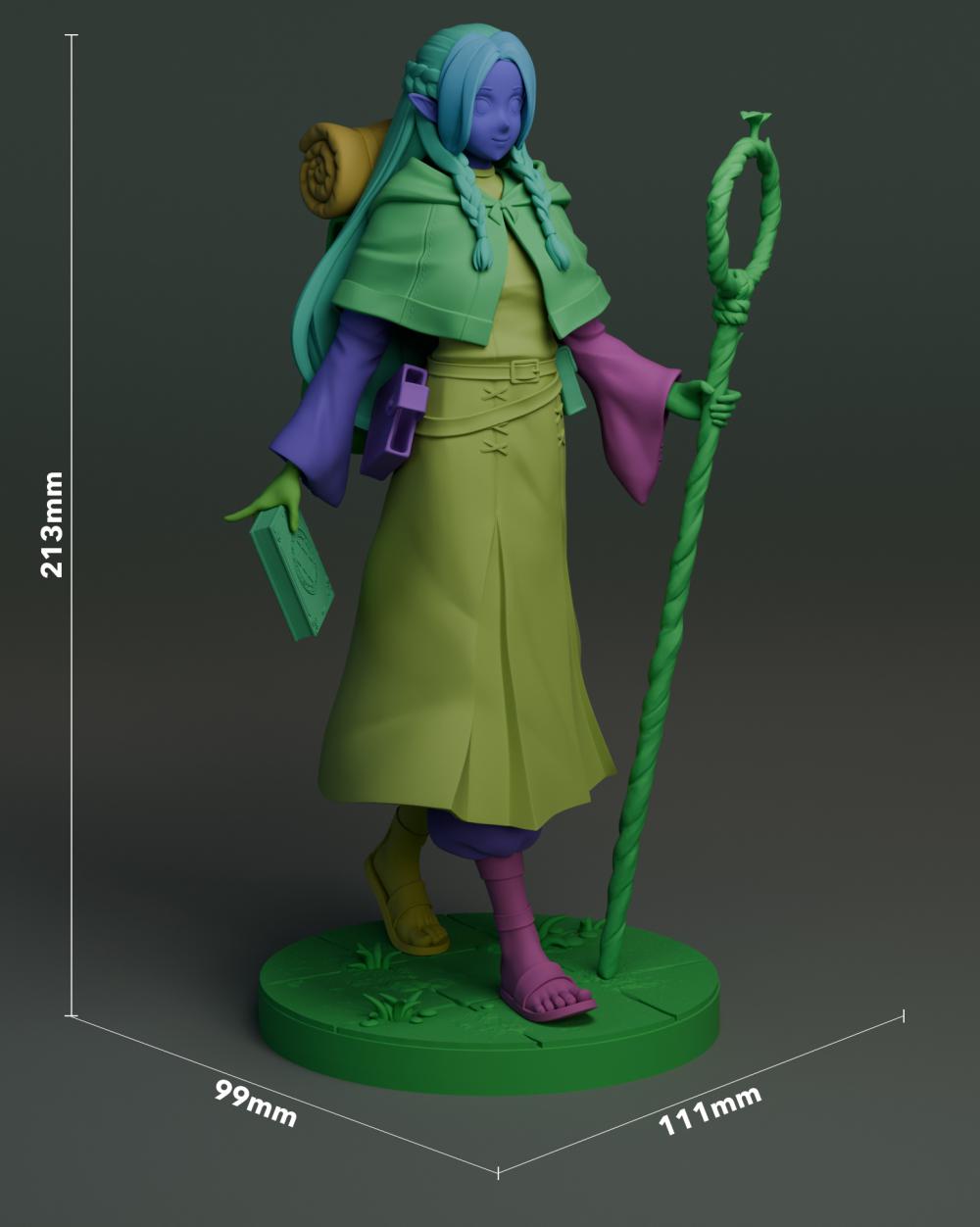 迷宮飯 瑪露希爾3D打印模型