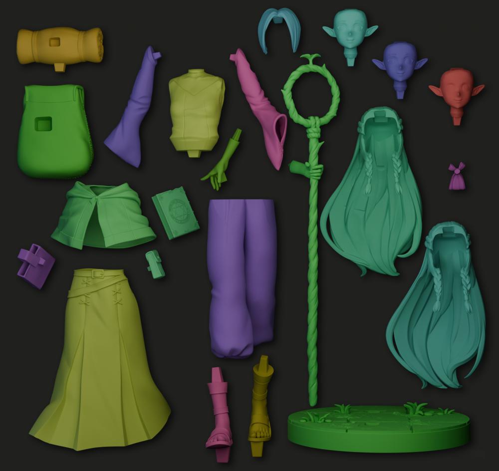 迷宮飯 瑪露希爾3D打印模型