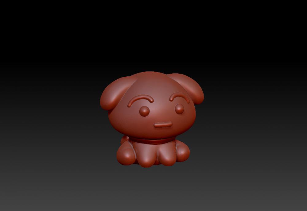 蠟筆小新-可愛小白 23D打印模型