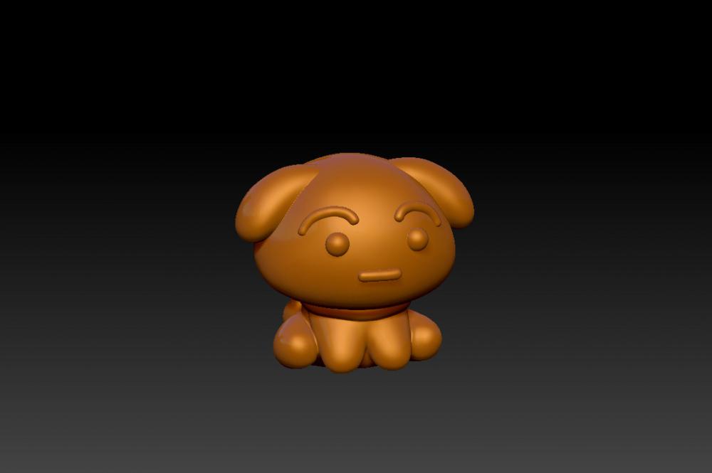 蠟筆小新-可愛小白 23D打印模型