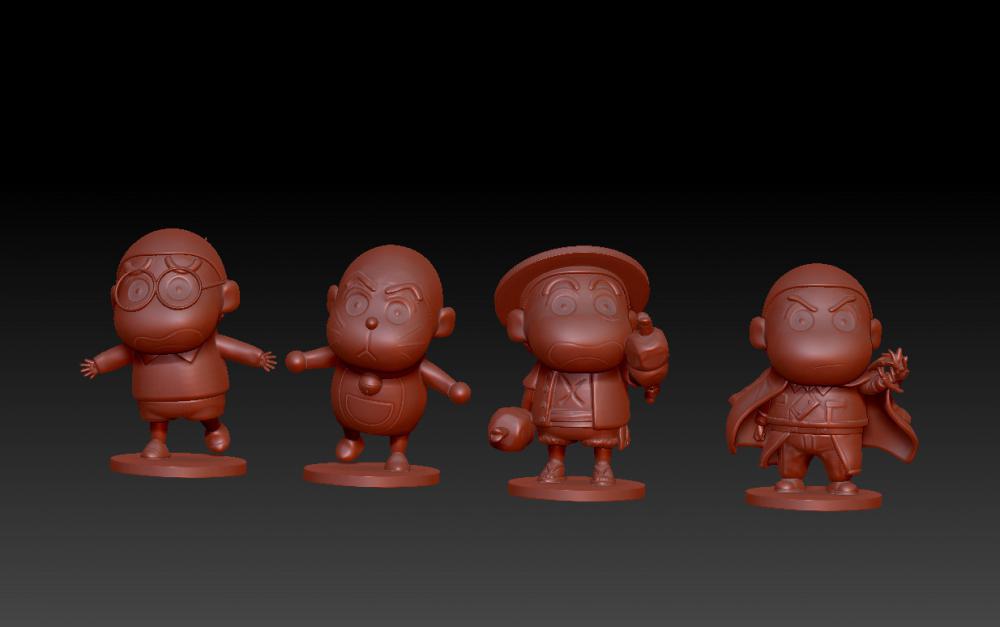 蠟筆小新cos變裝套圖2-哆啦A夢(mèng)角色3D打印模型