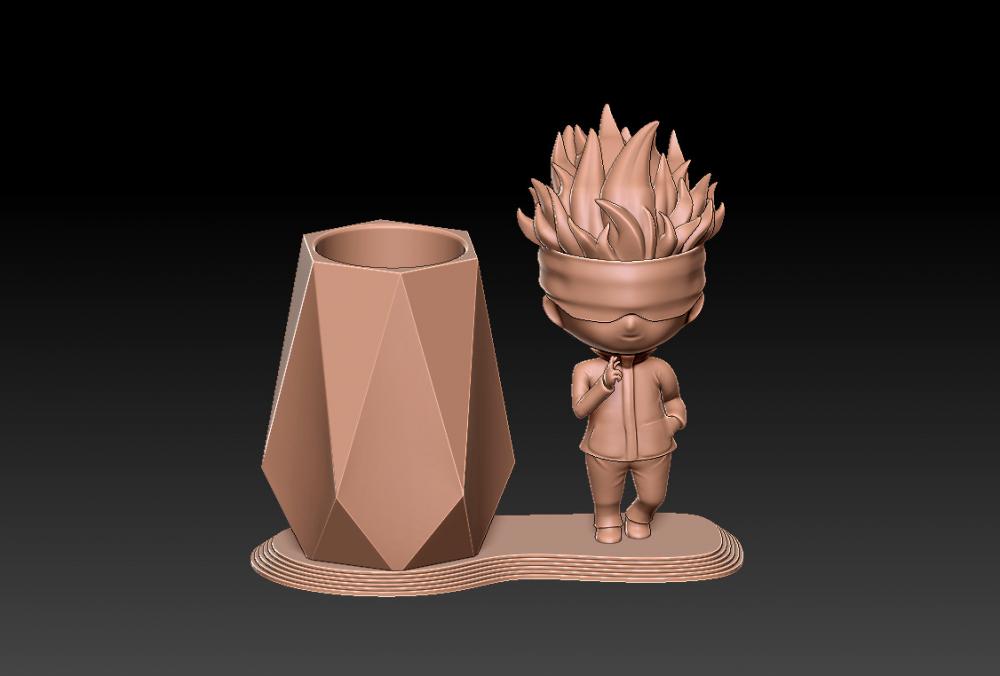 咒術(shù)回戰(zhàn)-Q版 五條悟筆筒 13D打印模型