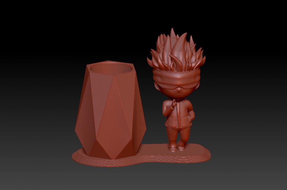 咒術(shù)回戰(zhàn)-Q版 五條悟筆筒 13D打印模型