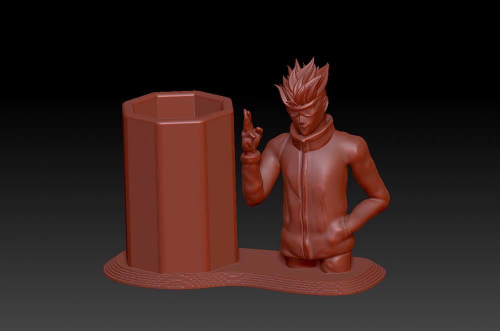 咒術(shù)回戰(zhàn)-五條悟帥氣筆筒 23D打印模型