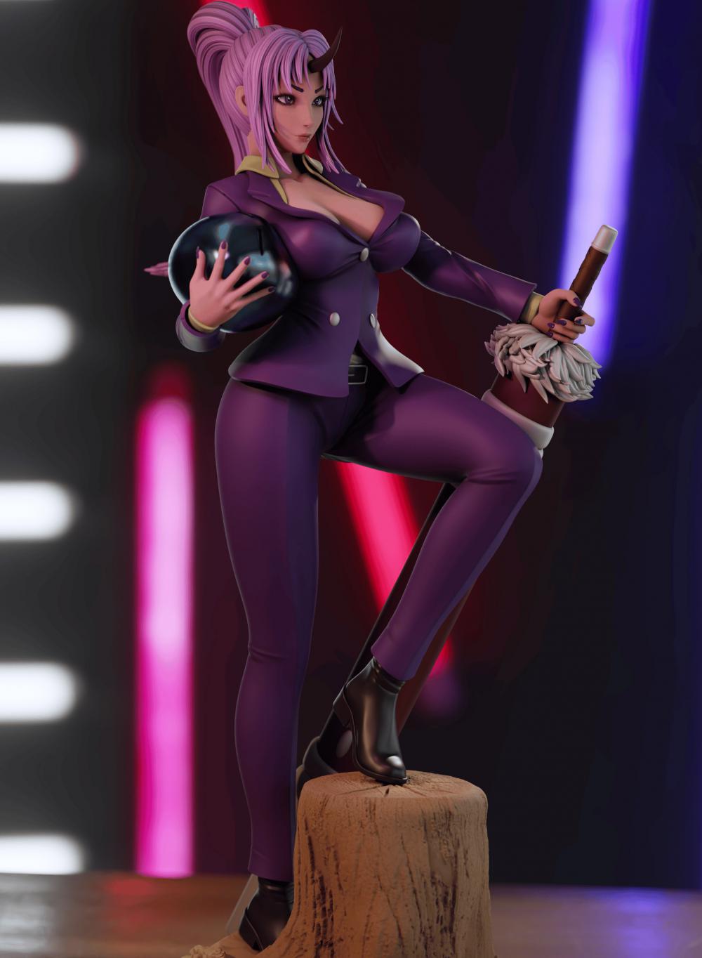 關(guān)于我轉(zhuǎn)生變成史萊姆這檔事 紫苑3D打印模型