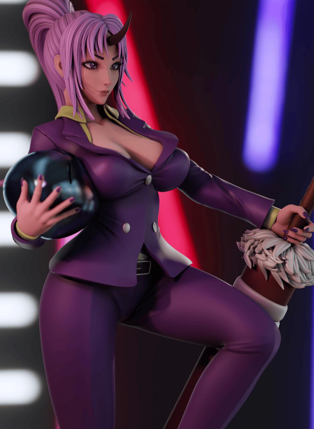 關(guān)于我轉(zhuǎn)生變成史萊姆這檔事 紫苑3D打印模型