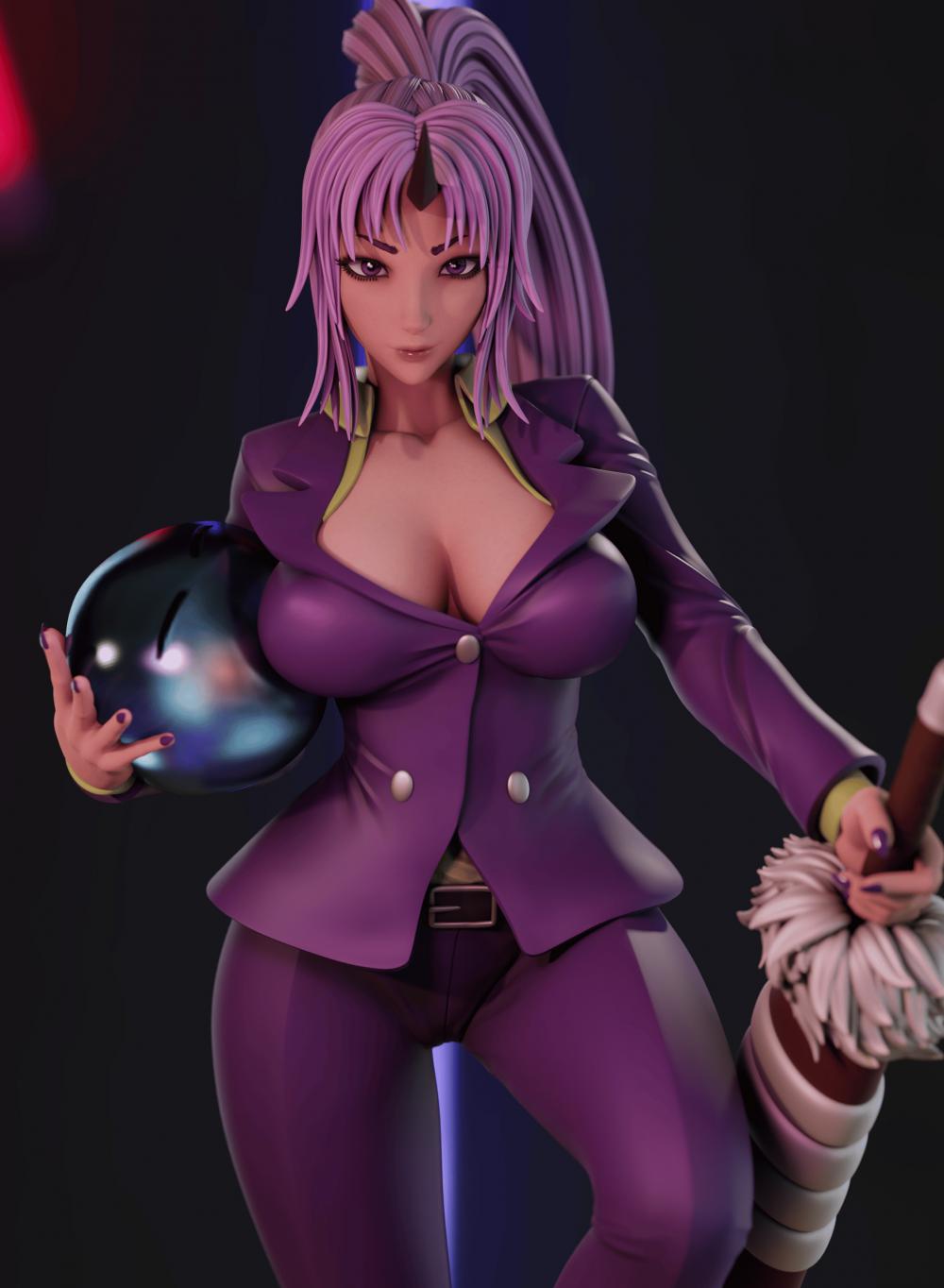 關(guān)于我轉(zhuǎn)生變成史萊姆這檔事 紫苑3D打印模型