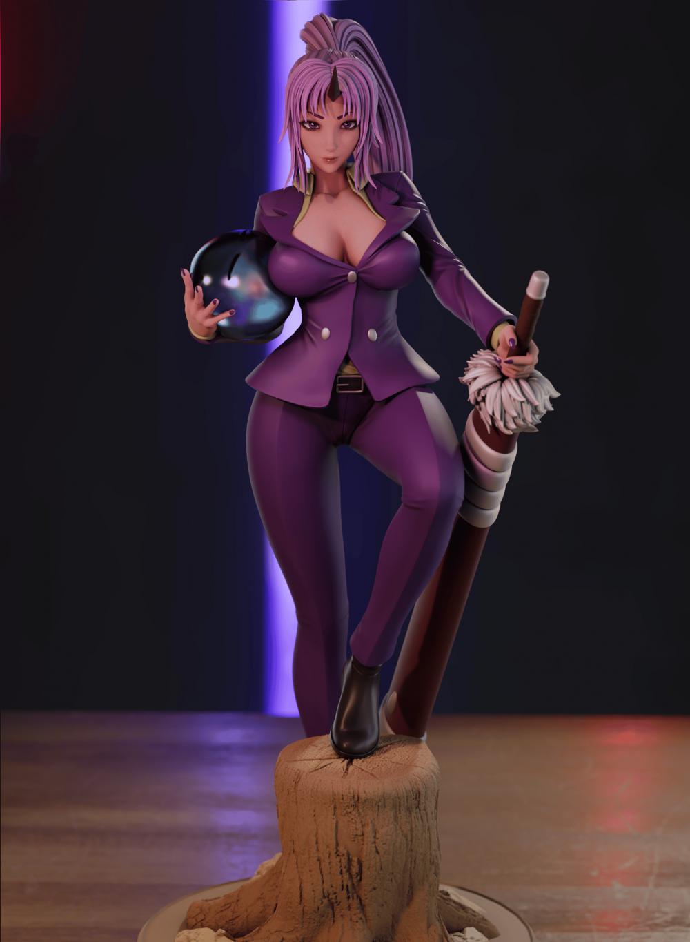 關(guān)于我轉(zhuǎn)生變成史萊姆這檔事 紫苑3D打印模型