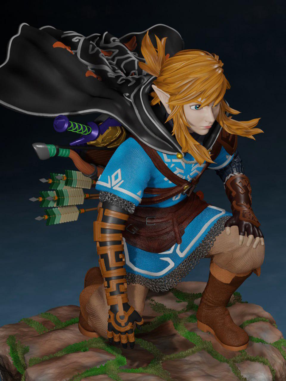 薩爾達(dá)傳說 王國之淚 林克3D打印模型