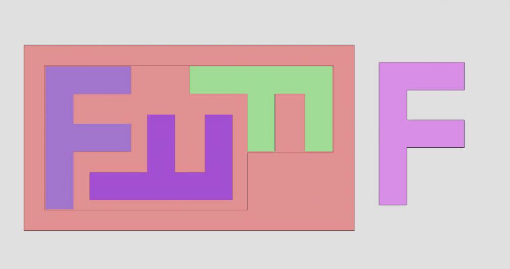 4F拼圖 你能搞定最后一塊嗎？（玩具052）3D打印模型