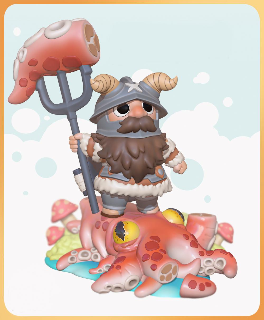 迷宮飯 伊茲甘達.先西和魔物3D打印模型