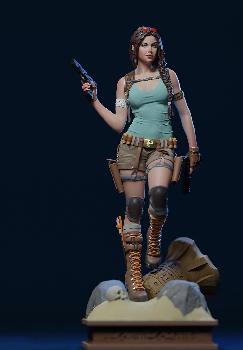 盜墓者 羅拉3D打印模型