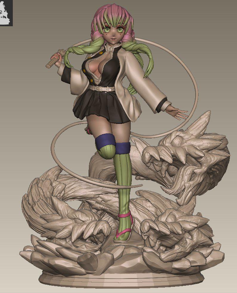 鬼滅之刃 甘露寺蜜璃3D打印模型