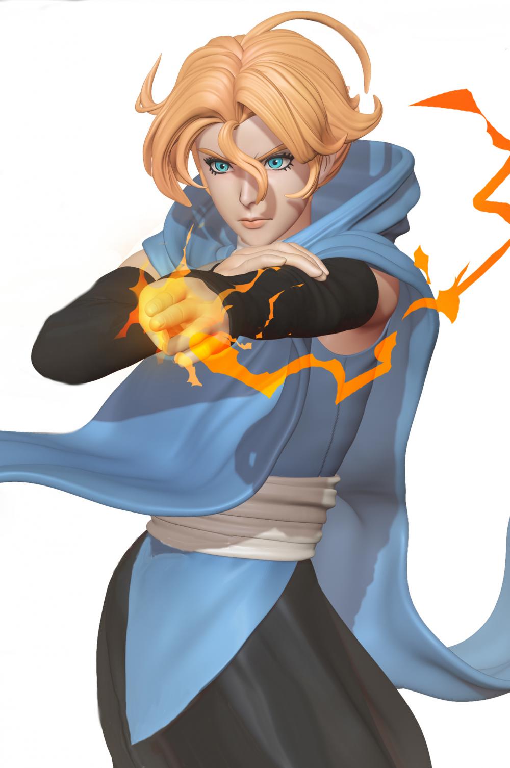 惡魔城 元素的女巫 西法·貝爾納德斯3D打印模型