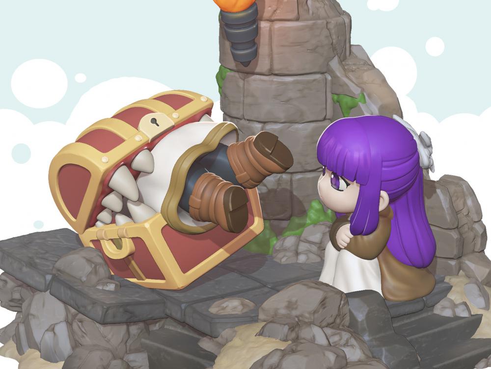 葬送的芙莉蓮 芙莉蓮 菲倫 Q版3D打印模型