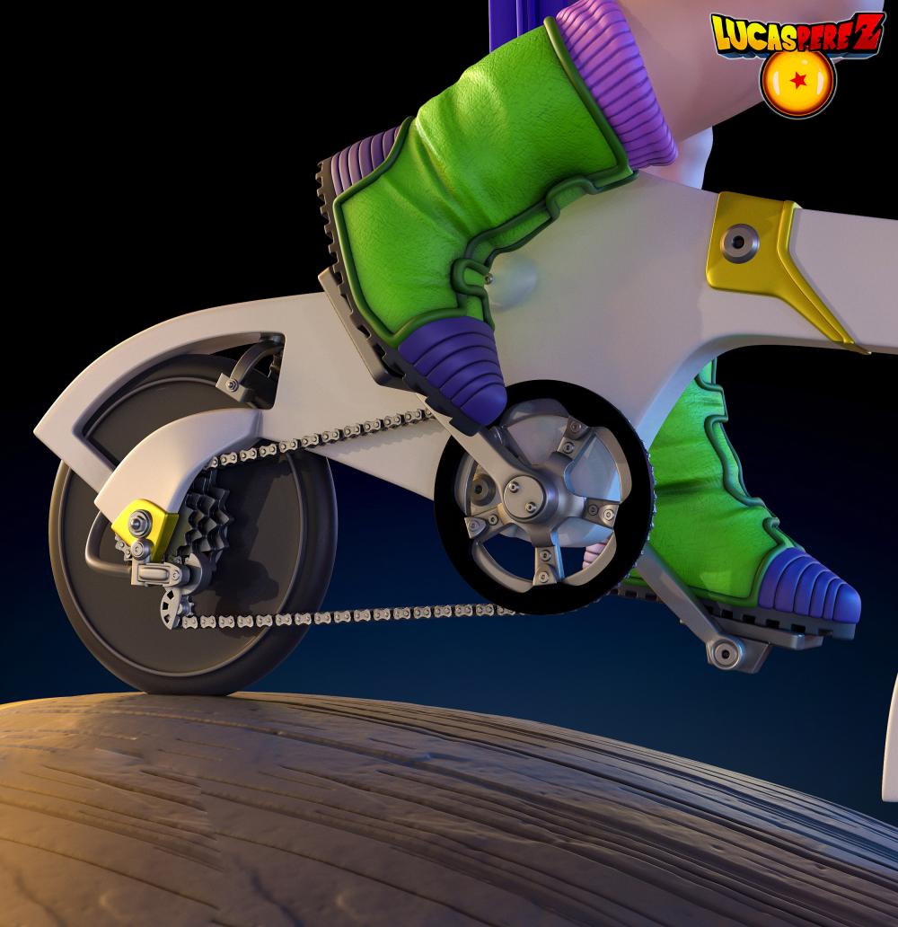 七龍珠 比麗迪和單車3D打印模型