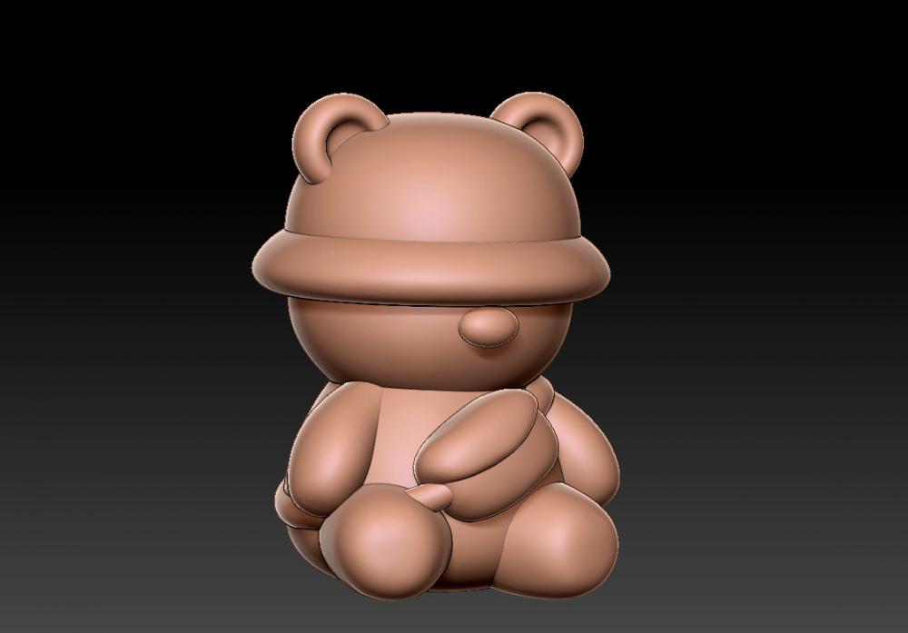 挎包小熊擺件3D打印模型