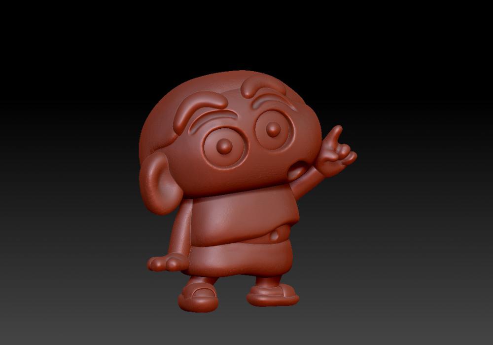 蠟筆小新擺件-吊飾3D打印模型