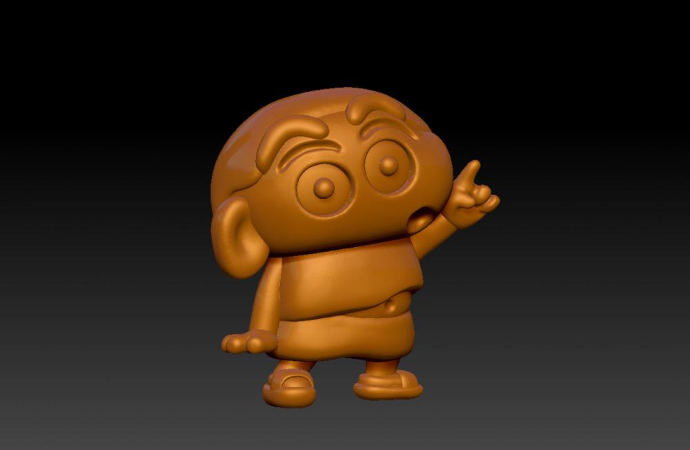 蠟筆小新擺件-吊飾3D打印模型