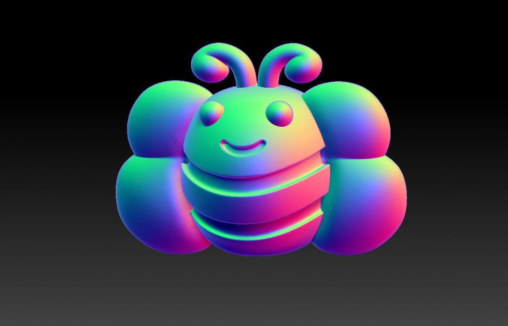 小蜜蜂吊墜-擺件3D打印模型