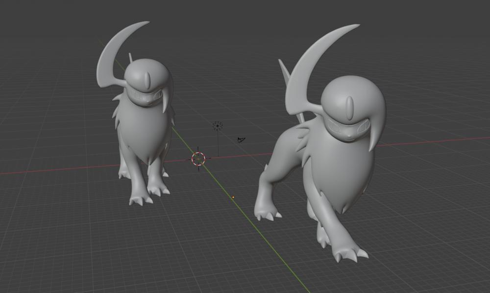 阿勃梭魯-神奇寶貝3D打印模型
