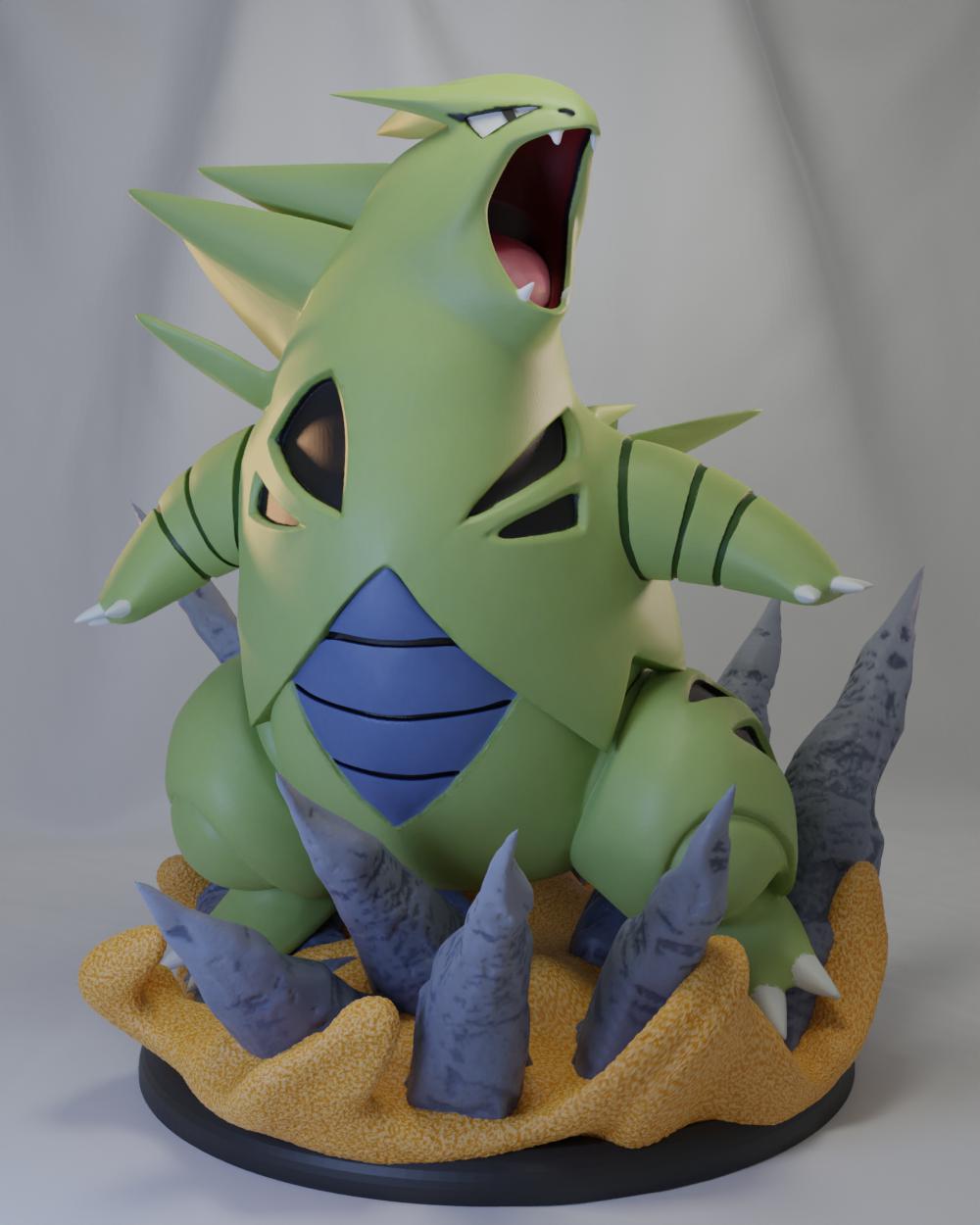 班基拉斯Tyranitar-神奇寶貝3D打印模型