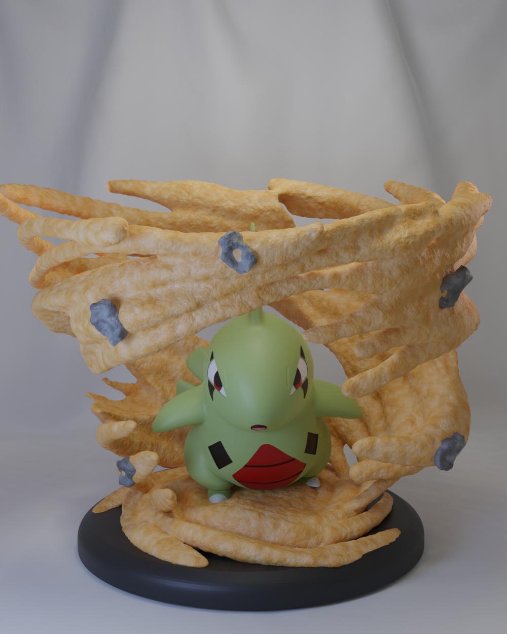 幼基拉斯Larvitar-神奇寶貝3D打印模型